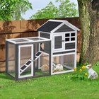 New 47  Wooden Rabbit Hutch Outdoor Chicken Coop Indoor Bunny Cage Pet House