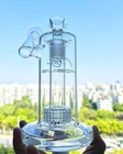Percolator Matrix Tire Glass Water Pipe Helix Rig Hookah 18mm Shisha Tobacco