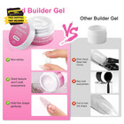 3d Nail Art Gel Kit - 2pcs 15g White   Clear Non-sticky Hand Builder Sculpting G