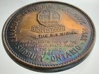 Canadian Centennial Numismatic Park Sudbury Ontario Big Nickel Medal Jj143