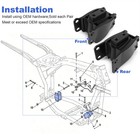 2pcs Front   Rear Isolators Engine Motor Mount For Harley Davidson 1991-17 Dyna