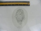 Vintage 90 s Acetate Tattoo Stencil  hairy Face   Good Condition 