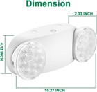 Led Emergency Exit Light Adjustable Dual Head Lamp With Battery Backup Ul