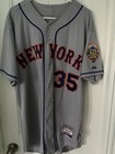 New York Mets Dillon Gee  35 Team Issued 2012 Road Grey Jersey Size 46