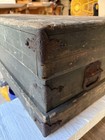 Antique Civil War Era Pine Weapon Chest All Original Paint Ornate Cast Hardware