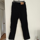 Vintage Calvin Klein Jeans Black Velvet High Rise Pants 10 Measured 28x29 5