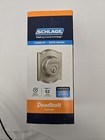 Schlage Satin Nickel Camelot Outside Deadbolt B60n G Cam 619 