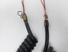 New Telephone Handset Cord - 6  Black Spaded For Western Electric 302