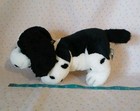 Russ Cocker Spaniel Puppy Dog Black White Stuffed Animal Beanbag Plush Toy 10 