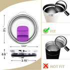4 Pack 20oz Magnetic Tumbler Lid replacement Lids Fits Yeti Rambler Or Old Style