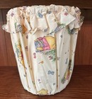 Classic Winnie The Pooh Waste Basket Removable Fabric Cover Nursery 10    Nos