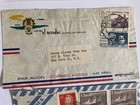 Vintage Latin America Airmail Covers 2 Lot 1950s Mexico Hotel Argentina Stamps