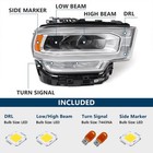 For Ram 2500 3500 2019-2024 Led Reflector Headlight W  Module Passenger Right