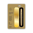 Parker Frontier Gold Fountain Pen Fine Nib Golden Trim Free Shipping To Usa