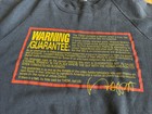 Vintage 1984 Frank Zappa Tour Sweatshirt Warning Guarantee Read For Size