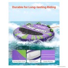 Towable Tube 2 Person 340 Lbs Capacity Inflatable Boat Towable With Nylon Cover