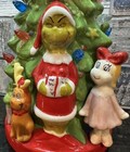The Grinch Who Stole Christmas Light Up Ceramic Hand Painted Tree Max Cindy Lou