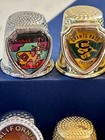 22 Metal Thimble Lot - U s  States  Landmarks  Events Souvenirs