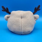 Carter s 12-24m Tan Reindeer Knit Cap Hat With 3d Antlers   Ears  Lined Interior