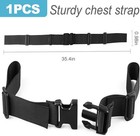 1 Pack Adjustable Backpack Chest Strap Sternum Strap With Quick Release Buckle