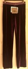 Gk Dance Jazz Ladies Large Purple Velvet Purple Twilight Waistband Pants Sz Al