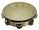 Traditional Wood 10  Head Double Row Tambourine 18 Jinglesadults Kids Percussion