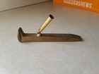 Vintage Train Spike Pen Holder Railroad Rail Large Track Nail Desk  Stand