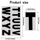 120 Pcs Reflective Mailbox Number And Letters Stickers 3 Inches 3in  Black
