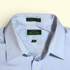 Vintage 70s Sears Men   s Store Light Blue Dress Shirt   Retro Officecore 17 5