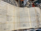 Original Rare Republic Aviation Factory F-84 Thunderjet Massive Blueprint 1948