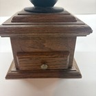 Vintage Wood And Iron Manual Coffee Grinder No Maker Name Drawer
