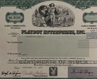 2000 Playboy Enterprises  Inc  Stock Certificate  1 Share Uncancelled Unfolded