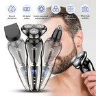 Men Wet dry Electric Shaver Trimmer Rotary Razor Beard Shaving Usb Rechargeable