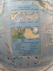 Vintage 1968 Rand Mcnally World Portrait Globe 12  Raised Relief W  Handbook 751