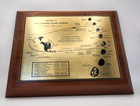 Vintage Nasa Apollo 11 Complete Mission Plan On Solid Wood Wall Hanging Plaque
