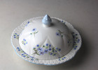 Shelley England  blue Rock  13591 7 25  Round Dome Covered Butter Dish - Read 