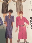 Mccalls 9268 Vintage Sewing Pattern Womens Coat Dress Size Medium 1984