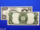 Reproduction  50 1891 Blue Seal Silver Cert  Note Us Paper Money Currency Copy
