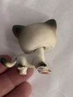     Authentic Littlest Pet Shop Siamese Cat Blue Eyes Black white 2004 Pink Magnet