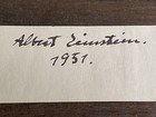 1951 Albert Einstein Cut Signature Signed Autographed  Authenticated Coa Card