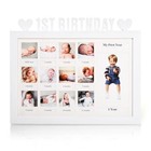My First Year Photo Frame  Newborn Baby Picture Frame  12 Months Baby Keepsake 