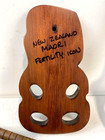 Vintage New Zealand Maori Hand Carved Hei-tiki Fertility Sculpture Wood Figure