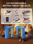 12v 2600mah Rechargeable Lithium Battery With 12 6v 1a Charger For Diy Projects
