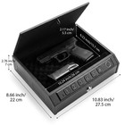 Heavy Duty Biometric Gun Safe For 1 Pistol Handgun Keypad Lock Security Case