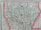 Vintage 1883 Louisiana Map 13 x11  Old Antique Original New Orleans  Baton Rouge