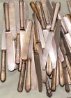 Lot 11 Lbs Vtg Silverplate Flatware   75 Knives - Assorted Patterns sizes