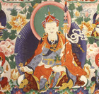Padmasambhava  Tibetan Thangka  Print  Natural Canvas