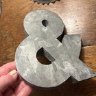 Vintage Style Zinc Metal Letter   And Symbol Wall Hanging 