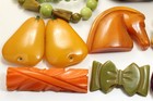 Vintage 13 Piece Art Deco Hand Carved Bakelite Jewelry Lot 260g