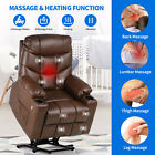 Elderly Power Lift Chair Massage Recliner Auto Electric Sofa Heat Vibration